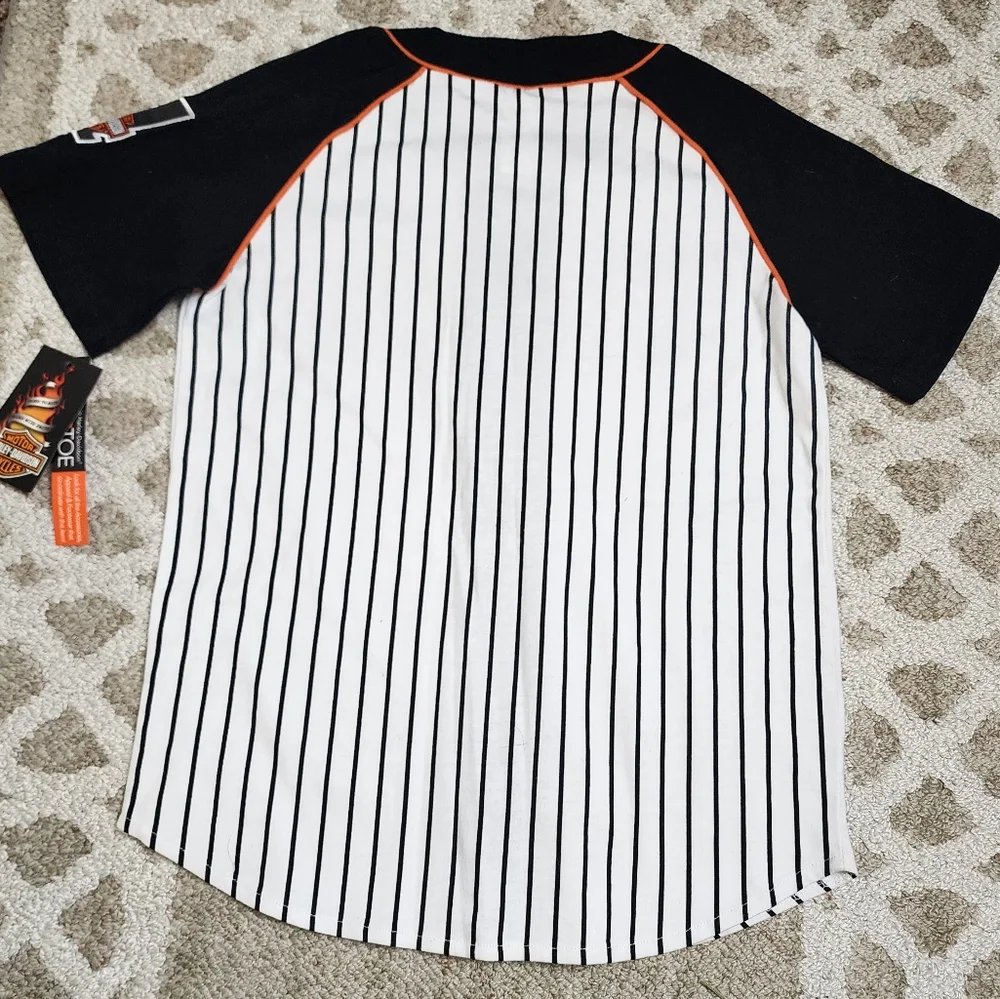 Harley-Davidson Outfit Baseball Top & Shorts Boys 8/10